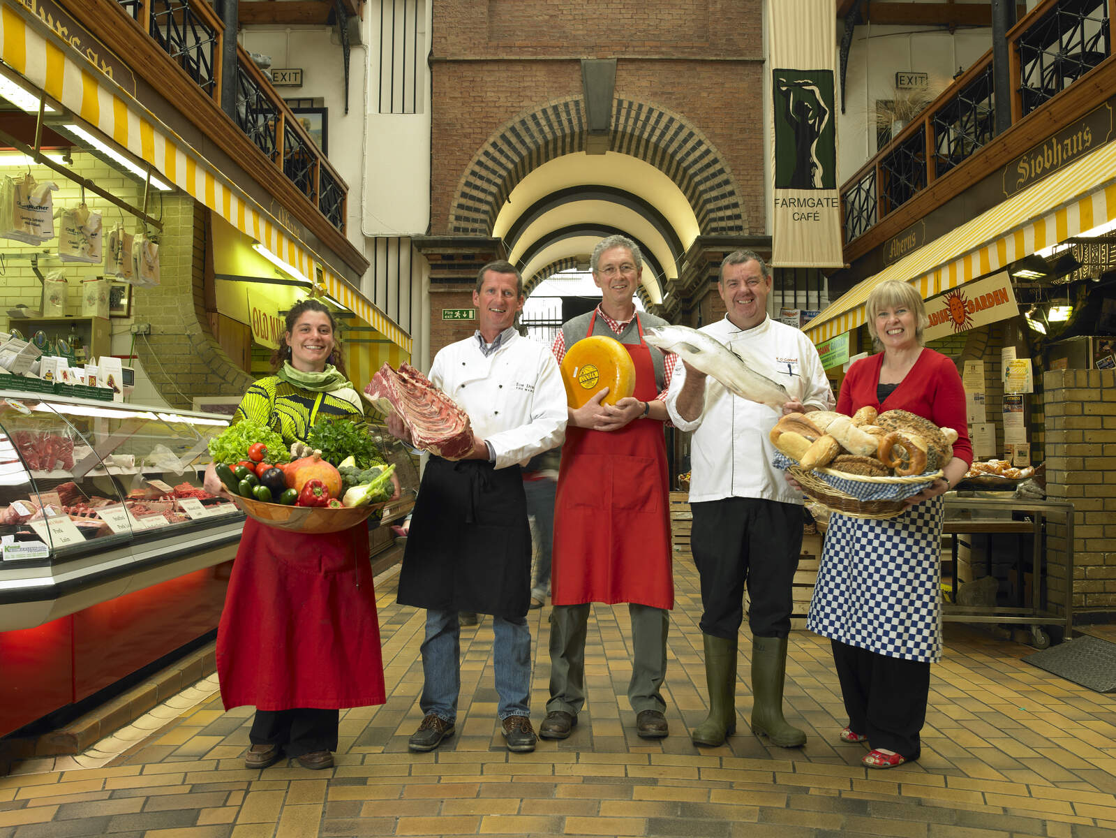 English Market workers in Cork City