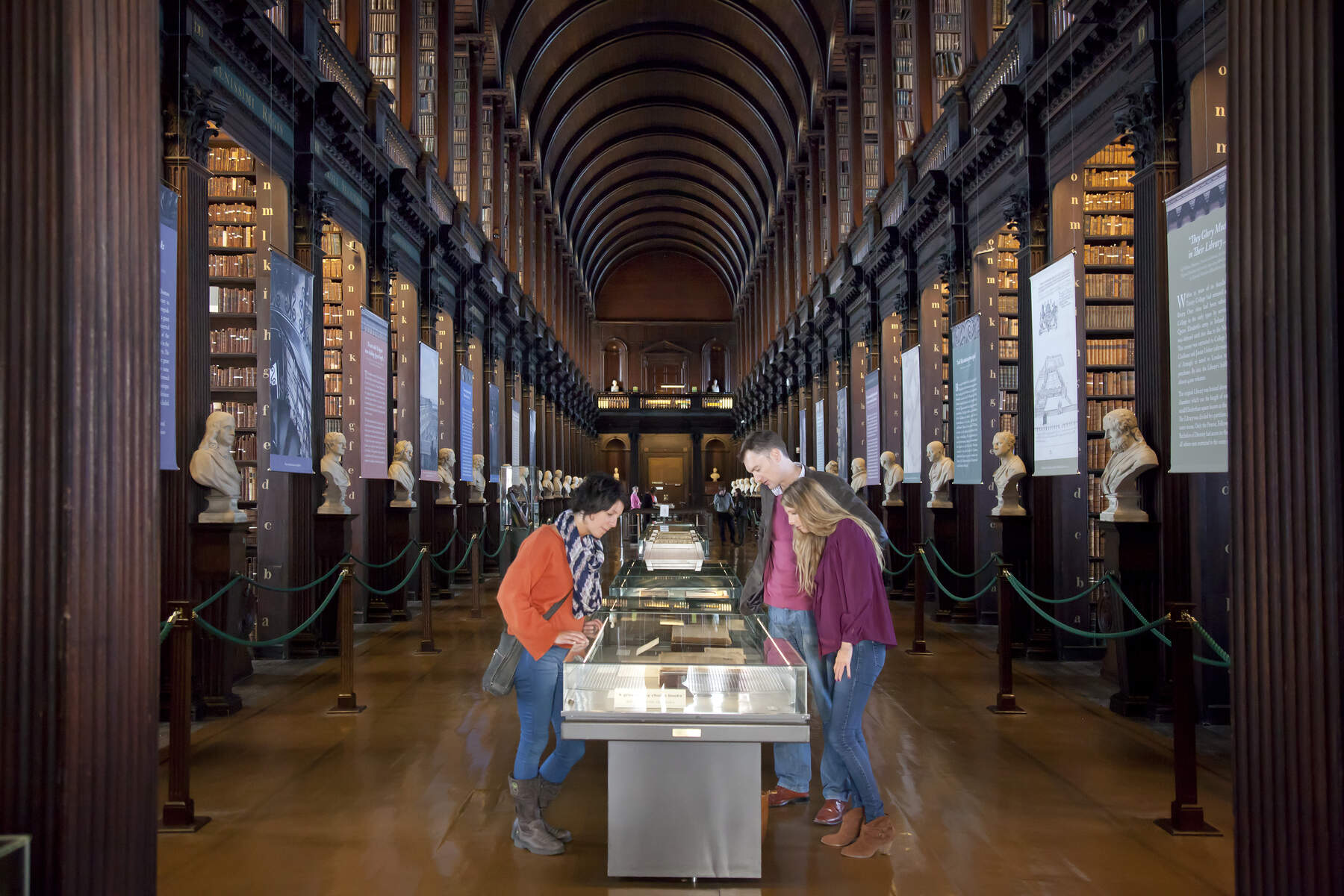 People-in-trinity-college-library