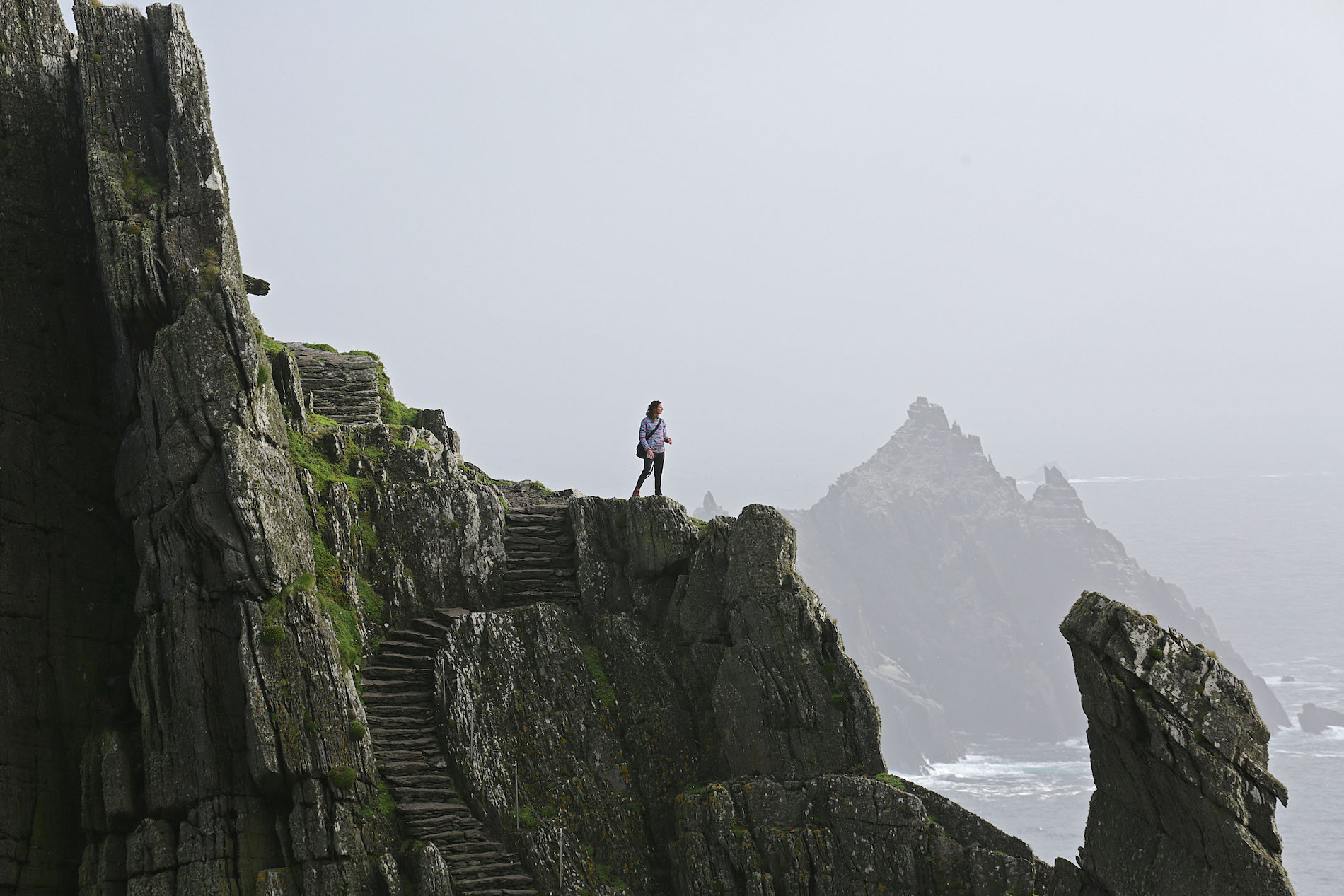 Skellig Michael with steps