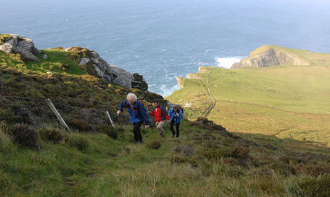 hikers-on-valentia-island