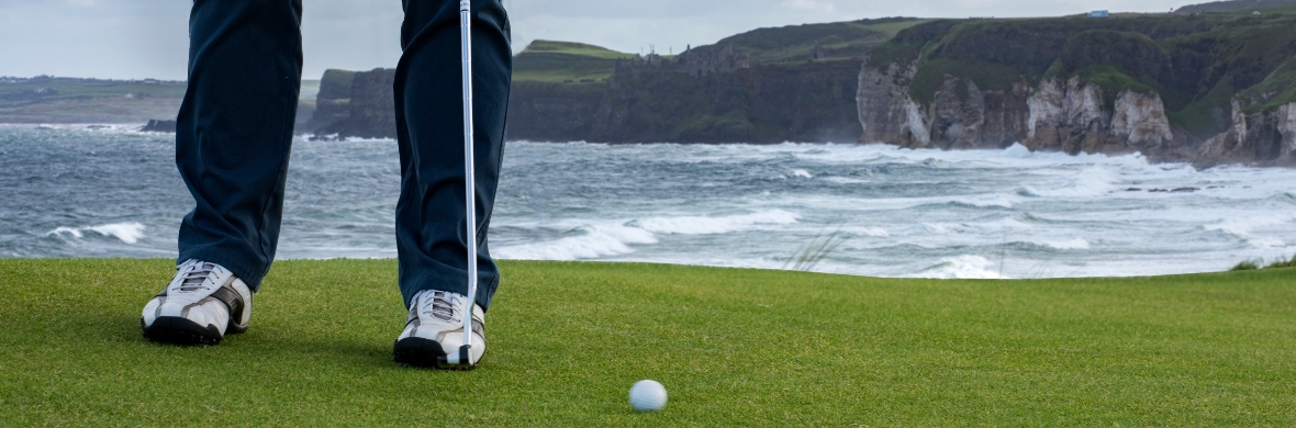 Golfer, Royal Portrush Golf Club, County Antrim