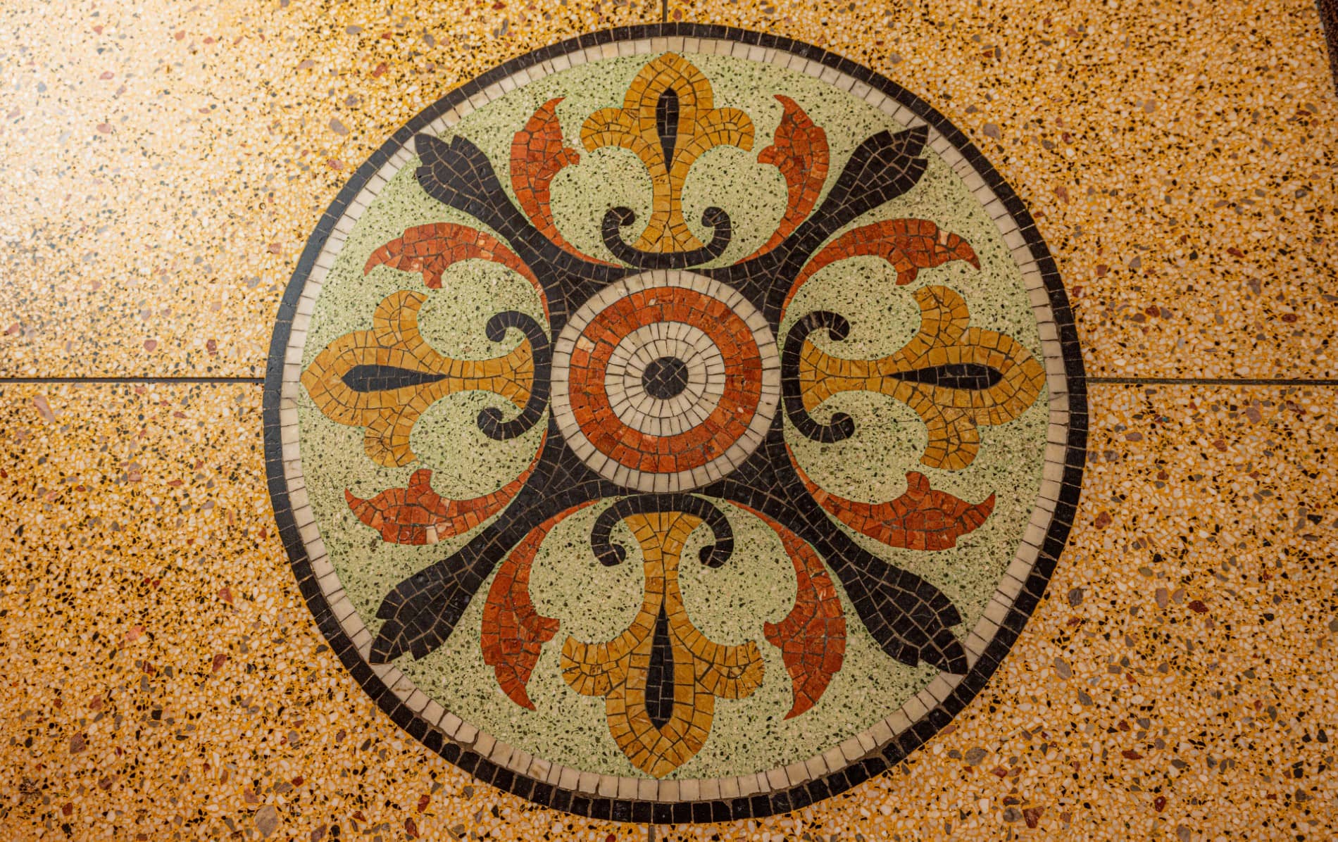 Tile detail in Kilcullen Seaweed Baths