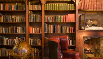 Ballynahinch Castle library