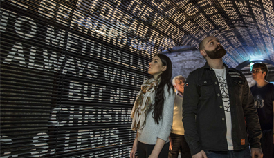 Couple in EPIC museum