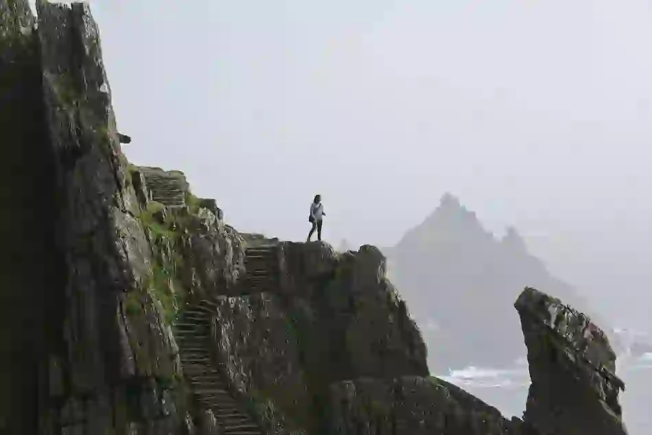 Skellig Michael with steps
