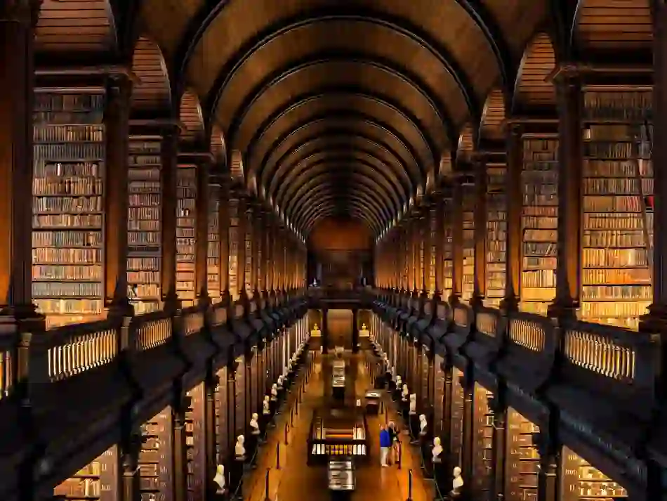 Long Room at Trinity College-INSET 1