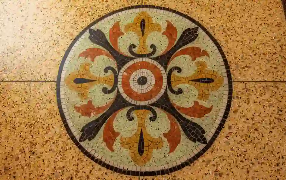 Tile detail in Kilcullen Seaweed Baths