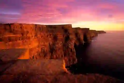 Cliff Coast Cliffs of Moher Sunsetwebsize2500x1200px