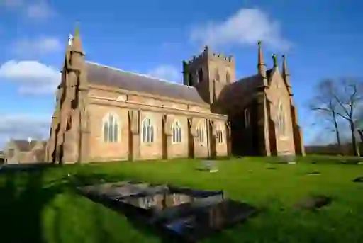 St Patrick’s Cathedral in Armagh, a Gothic-style church linked to Viking and early Christian history.